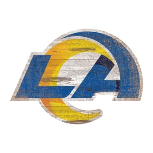 Los Angeles Rams Distressed Logo Cutout Schild 8" - Bild 1 von 1