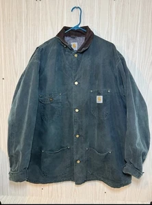 Usado en Excelente Condición Carhartt Hombres Tareas Granero Abrigo Chaqueta C02 SPC Verde Abeto Hecho en EE. UU. XL - Imagen 1 de 12