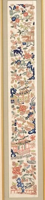 1900's Chinese Framed Silk Embroidery Forbidden Stitch Textile Panel - Image 1 of 4