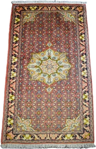 NEU! Bidjar 135x80cm Bijar Brücke Herati Mahi Silk Rug Orientteppich - Bild 1 von 5