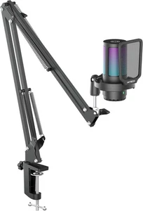 IXTECH Gaming Microphone for PC with Boom Arm, Podcast Condenser Mic, Pop Filter - Picture 1 of 18