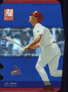 2003 Donruss Elite Aspirations #158 J.D. Drew #93/93 St. Louis Cardinals - NM-MT - Picture 1 of 2