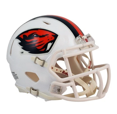 Oregon State Beavers White NCAA Revolution SPEED Mini Football Helmet Cover