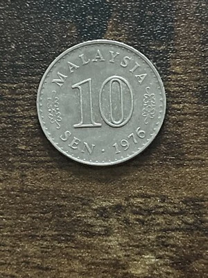 1976 Malaysia 10 Sen Actual Coin TK7973* - Image 1 of 3