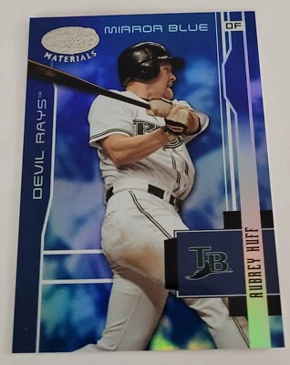 2003 Leaf Certified Materials Mirror Blue #181 Aubrey Huff /50 Tampa Bay Rays - Image 1 of 2