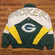 Vintage Green Bay Packers Puffer Jacket Size Large Pro Player 90s NFL