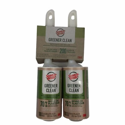 Scotch-Brite Lint Roller Twin Pack, 65 Sheets per Roller, 2 Count