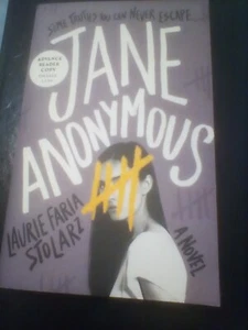 Jane Anonymous : A Novel by Laurie Faria Stolarz ARC Advanced Reader Copy - Picture 1 of 1
