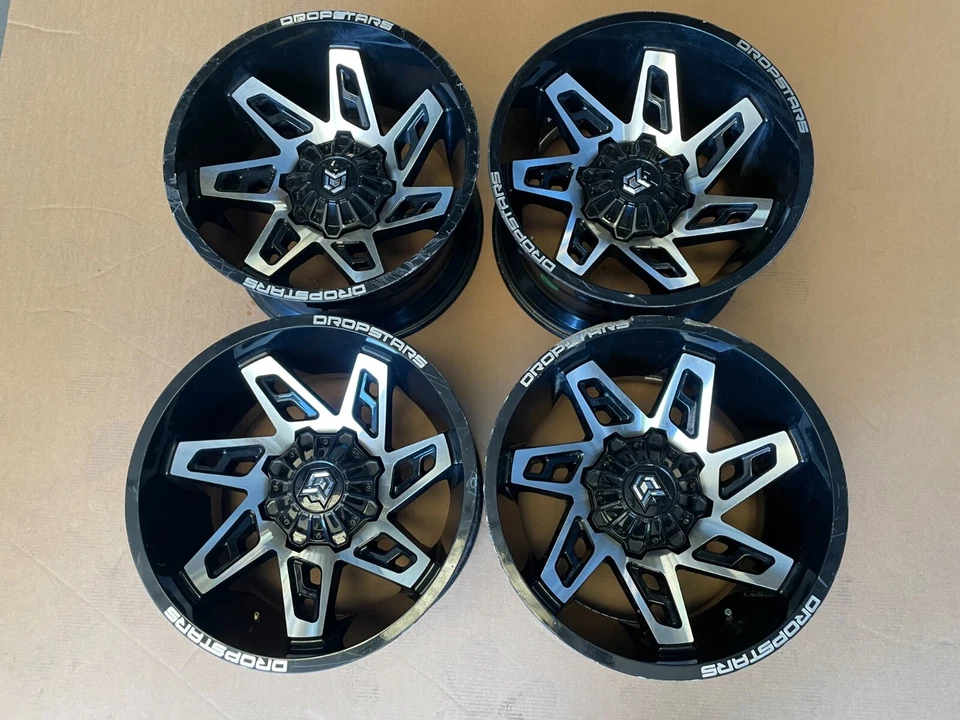 DROPSTARS Truck Wheels Set 20 x 12 8 Lug DS653 Rims 1351 - Image 1 of 4
