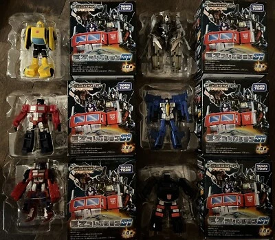 Takara Tomy Japan Transformer G1 Chronicle EZ Collection 01 LOT OF 6 FIGURES - Image 1 of 4