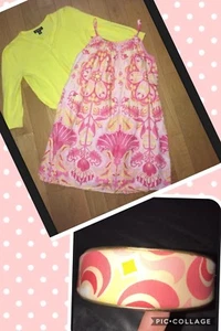 Gap Kids Dress Core Pink Yellow 10 12 14 16 Cardigan Set George Girls Headband - Picture 1 of 9