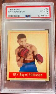 RARE 1948 Leaf Boxing #64 Sugar Ray Robinson PSA 4