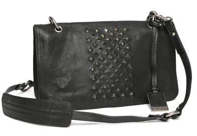 Bolso Bandolera Frye Jesse Mujer Negro Cuero Tachonado X3013 Foto 1 de 4