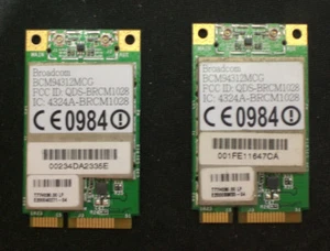 BroadCom BCM4312 BCM94312MCG Mini PCIe Wifi Card Wireless WLAN Module 802.11abg - Bild 1 von 2