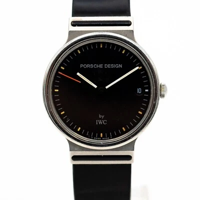 IWC Porsche Design Uhr Ref. IW3320 Stahl Quarz 31mm Papiere 1991 - Bild 1 von 4