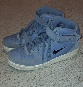 Nike Air Force 1 Mid 07 AF1 LV8 Jewel 804609-100 Blue Grey White UsedTrainers 10 - Picture 1 of 13