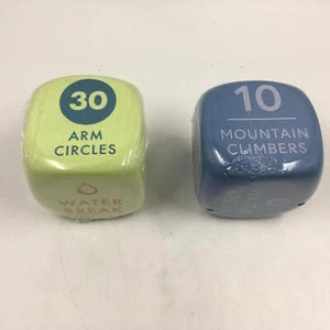 Lot of 2 Workout Foam Dice - Brand New - Activity Break for Students/Kids Gym - Picture 1 of 2