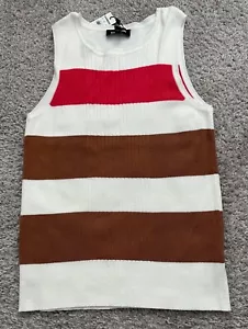 Women s Express Round Neck Sleeveless Sweater Top Us Size XL - Picture 1 of 5