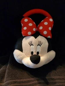 Disney Minnie Mouse Bag Girls Purse Plush Head  - Picture 1 of 6