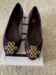 Nib DVF Suede Flats Size 6.5M - Picture 1 of 8