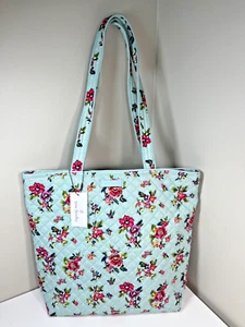 NEU Vera Bradley Water Bouquet kultige Beuteltasche Tasche Handtasche 22507-L83 Blumenmuster aquamarin - Bild 1 von 11