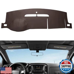 BERKSYDE Dashboard Dash Mat Cover Leather Compatible for 07-14 Chevy Tahoe Su - Picture 1 of 5