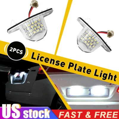 Par de luces LED para matrícula para Honda HR-V 2016-2022 y Honda CR-V 2007-2016 EE. UU. Foto 1 de 4