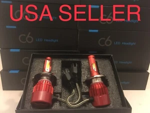 5000k H4 LED Headlight BULBs 5k Fit Kia RIO 2016-2023 2x Conversion White LIGHTS - Picture 1 of 10