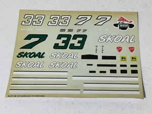 NASCAR 1/24 7 33 Bandit Harry Gant Olds Oldsmobile Waterslide Decals NEW NOS - Picture 1 of 1