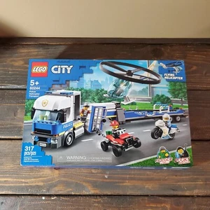 LEGO City Policía Helicóptero Transporte 60244 Juego de Construcción (317 Piezas) - Imagen 1 de 8