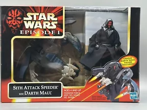 Star Wars Episode I Sith Attack Speeder mit Darth Maul Actionfigur Hasbro 1999 - Bild 1 von 12