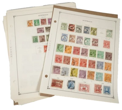 AUSTRALIA 1910s-1980 COLLECTION OF 750+ MINT & USED ON SCOTT PAGES - Image 1 of 4
