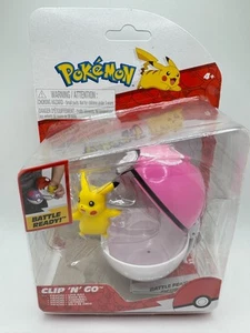 Pokemon Clip 'N' Go Poké Ball Figura Pikachu & Love Ball - Imagen 1 de 4