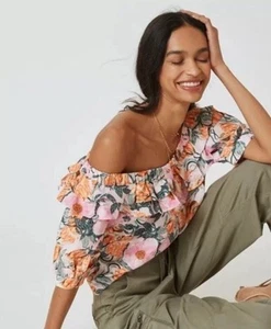 Cecilia Pettersson for Anthropologie Off-The-Shoulder Ruffle Blouse – Size Small - Picture 1 of 5