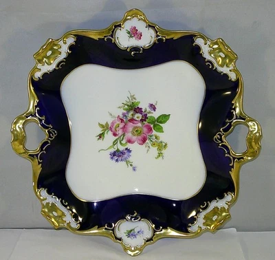 Kaiser Porzellan Prunkschale - alka Kunst - Cobalt - Servierplatte - 31 x 31 cm - Bild 1 von 4