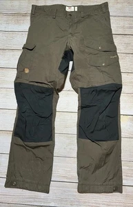 Pantalón Fjallraven G-1000 Calce Regular Cintura Media Ciervo Scouter 36x30 Marrón/Negro - Imagen 1 de 7