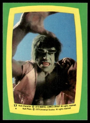 The Hulk 1979 Topps Sticker Card #17 (NM) - Image 1 of 2