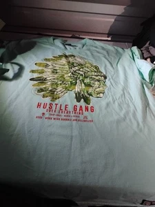 Hustle Gang Trap Indian Chief Uniform Sporting Goods T Shirt Size 2XL - Picture 1 of 10