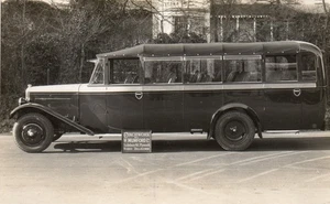 early RP POSTCARD - Vintage Motor Coach - coachwork by Mumfords, Plymouth, Devon - Picture 1 of 2