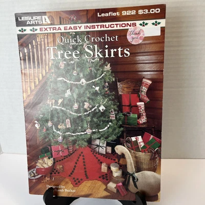 QUICK CROCHET TREE SKIRTS By Leisure Arts - Leaflet #922 - Mary Baker - 4 Skirts - Image 1 of 4