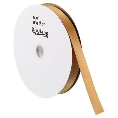 0.79" 100 Yards Satin Schleife Doppelseitige für DIY Verpackung Dekor Khaki - Bild 1 von 4