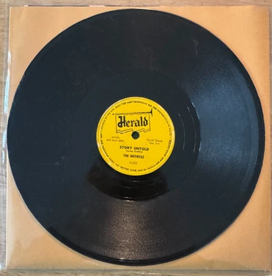 DOO WOP BLUES ROCK 78 THE NUTMEGS STORY UNTOLD ON HERALD RECORDS - Image 1 of 2