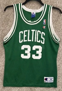 Vintage Champion NBA Mens Boston Celtics Larry Bird 33 Basketball Jersey Size 40 - Picture 1 of 12