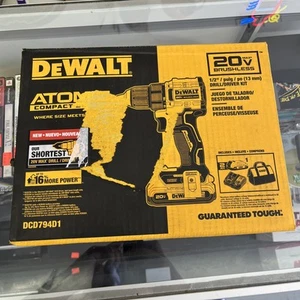 DeWALT DCD794D1 20 V ATOMIC 1/2" MAX bürstenloses Akku-Bohrschrauber-Set mit Akku - Bild 1 von 6