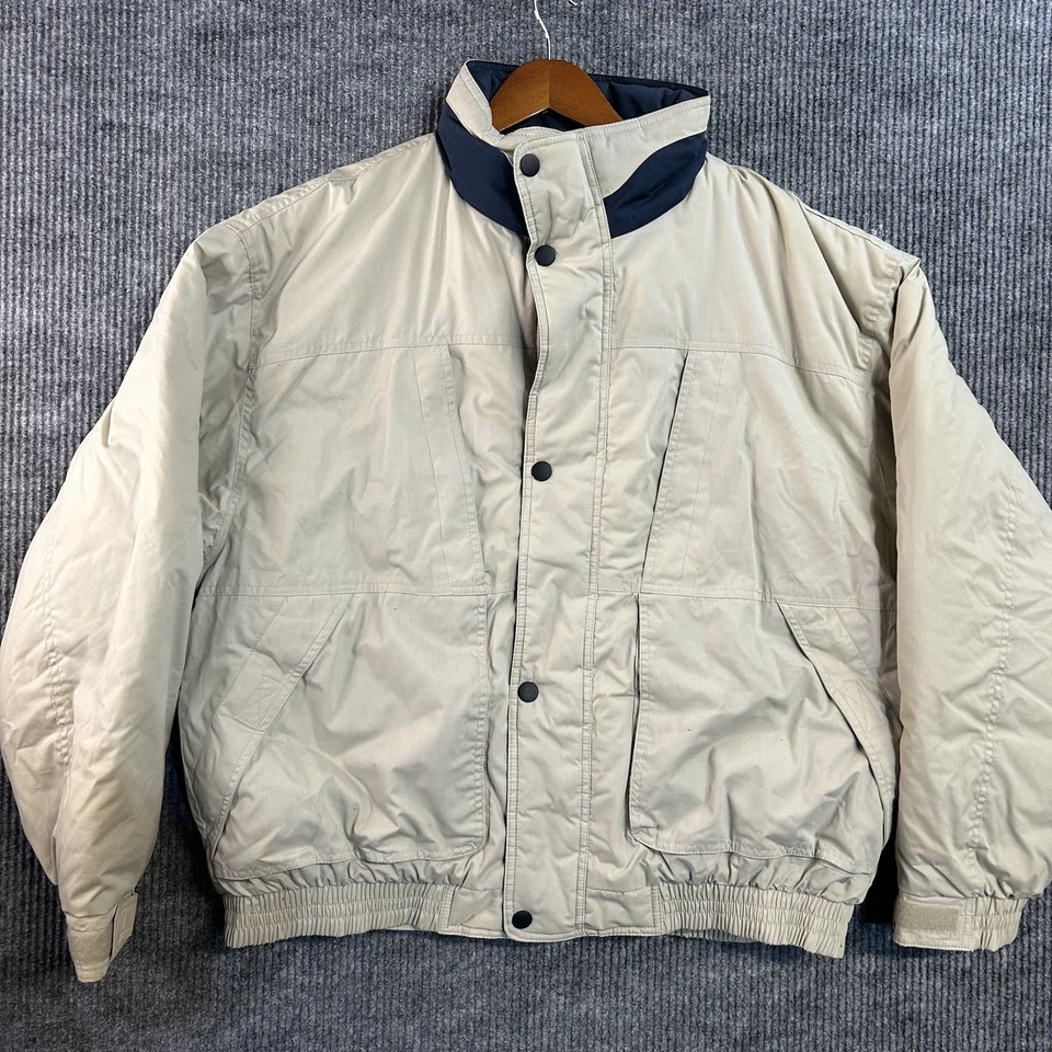 Northwest Territory Invierno Hombre’s XL Chaqueta Aislada Con Capucha Cremallera Beige Foto 1 de 4