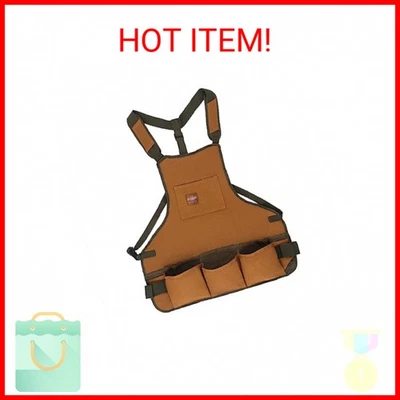 Bucket Boss mens Tool,adjustable,work Tool Bag, Brown, 16 pockets US - Image 1 of 2