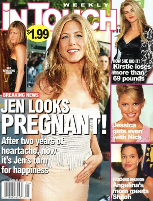 IN TOUCH Magazine June 26 2006 Jennifer Aniston Kirstie Alley Angelina Jolie - Image 1 of 4