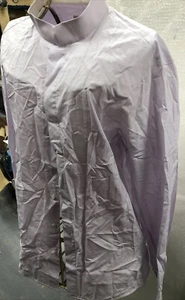 Shiatzy Chen Mandarin Collar Shirt Size 50 Lilac - Picture 1 of 20