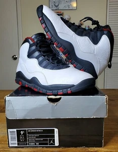 Vintage Men's 2012 Release Air Jordan Retro 10 Chicago Sneakers Size 9.5 - Picture 1 of 10