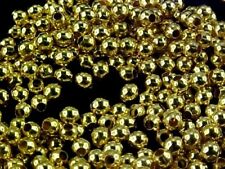 Vtg 500 GOLD COLORED METAL TINY SEED BEADS #110410w